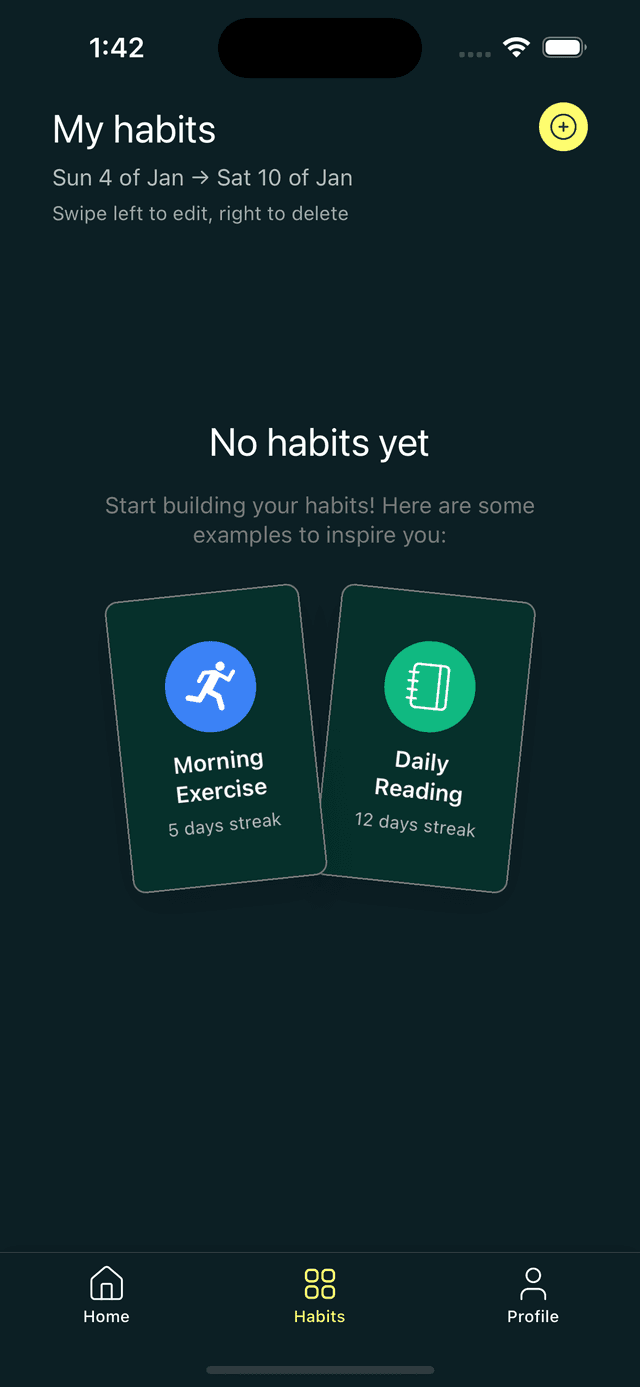Start tracking habits